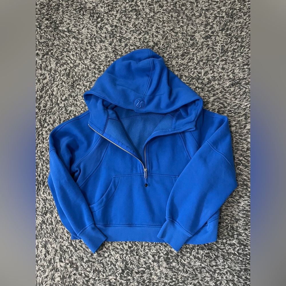 Lululemon NWT Scuba Oversized Half-Zip Hoodie Blazer Tone Blue M/L